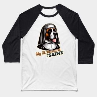 Saint Bernard Nun Baseball T-Shirt